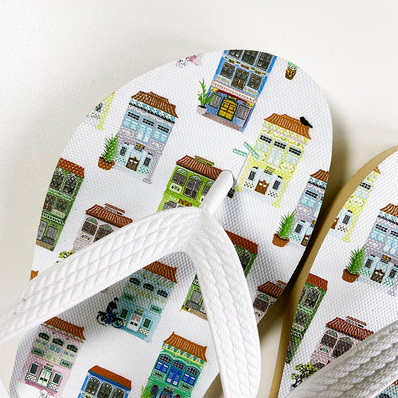 (Pre-order) Peranakan Shophouse Flip-flops