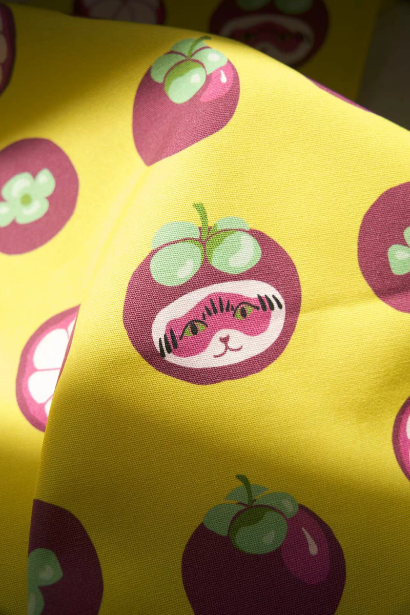 Singapore Fruits Tea Towel - Mangosteen