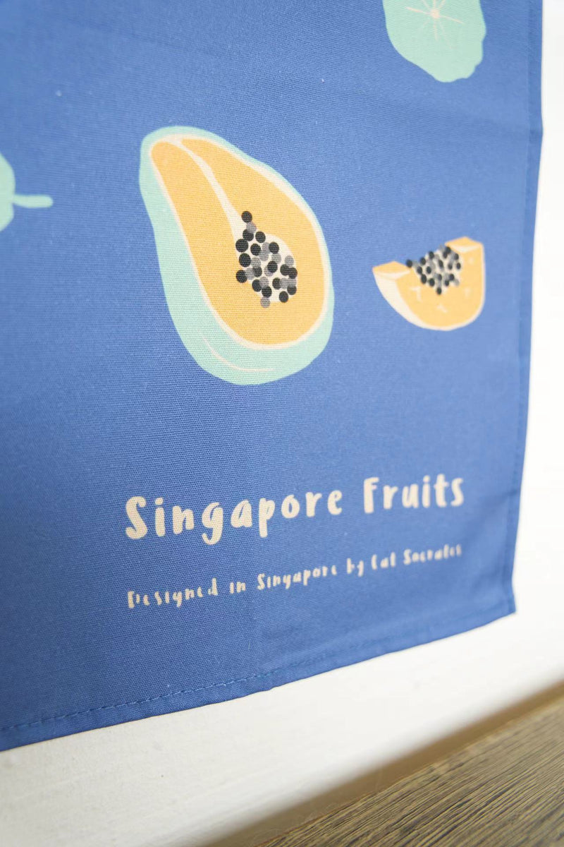 Singapore Fruits Tea Towel - Papaya