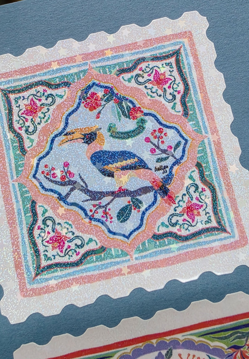 Wild life in Singapore stamp sticker set