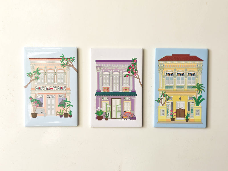 Single Shophouse collection Magnet
