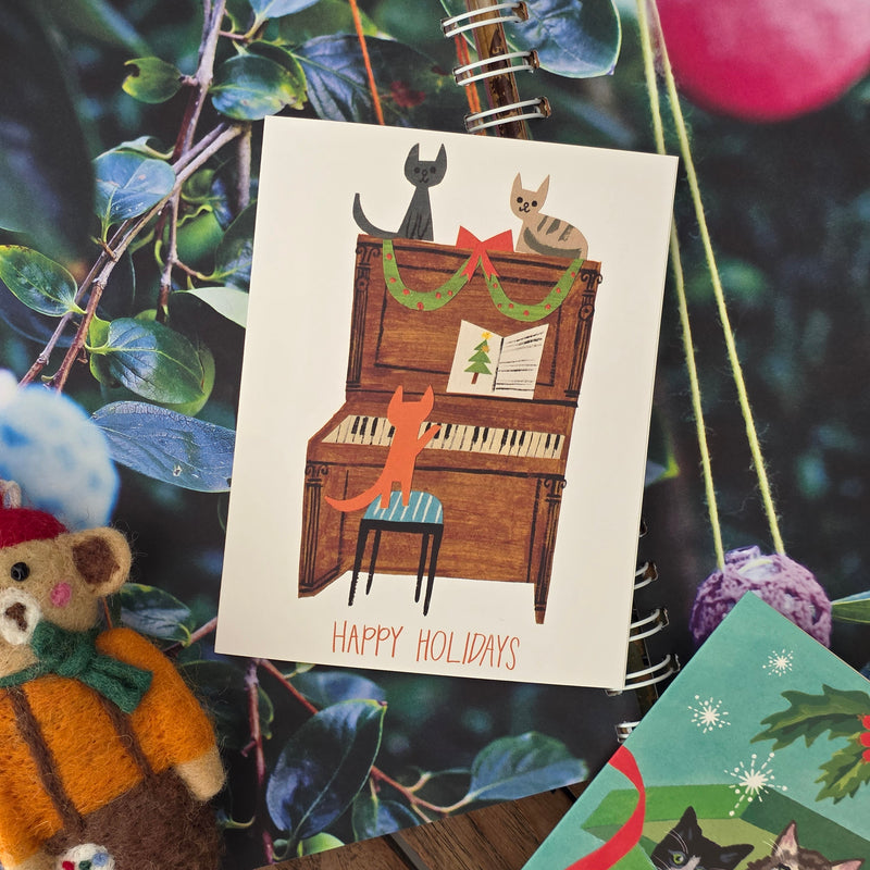 Kitty Carol Happy Holiday Card