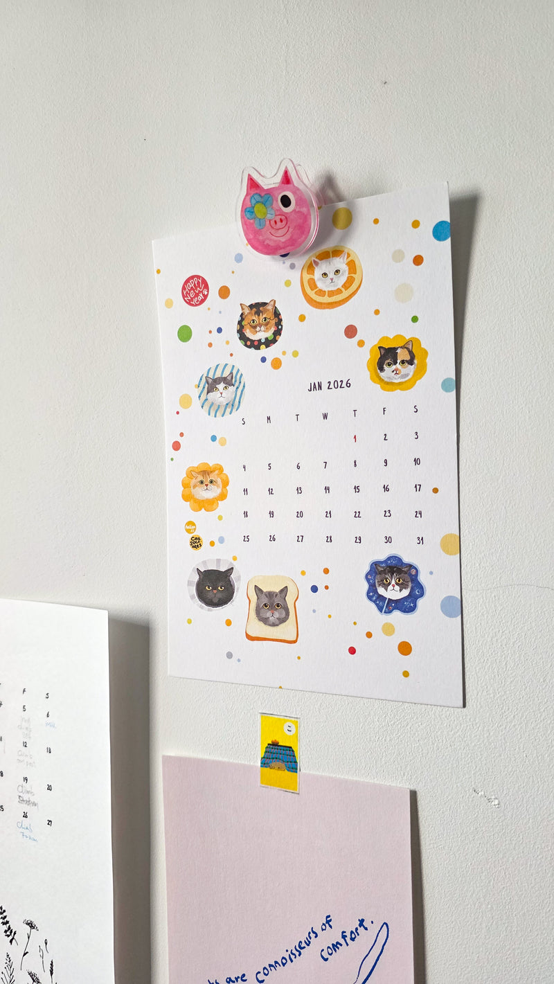 2026 A5 Calendar For all the Cat People