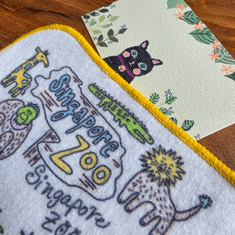 Walk around Singapore Towel Handkerchief