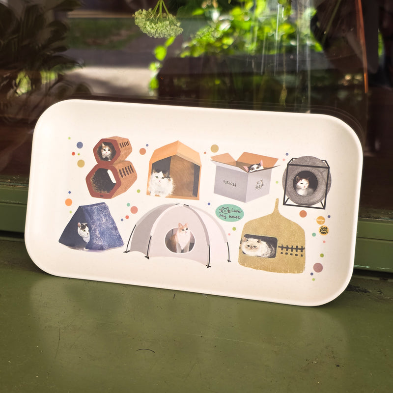 Nekoya  Cat house Bamboo Tray