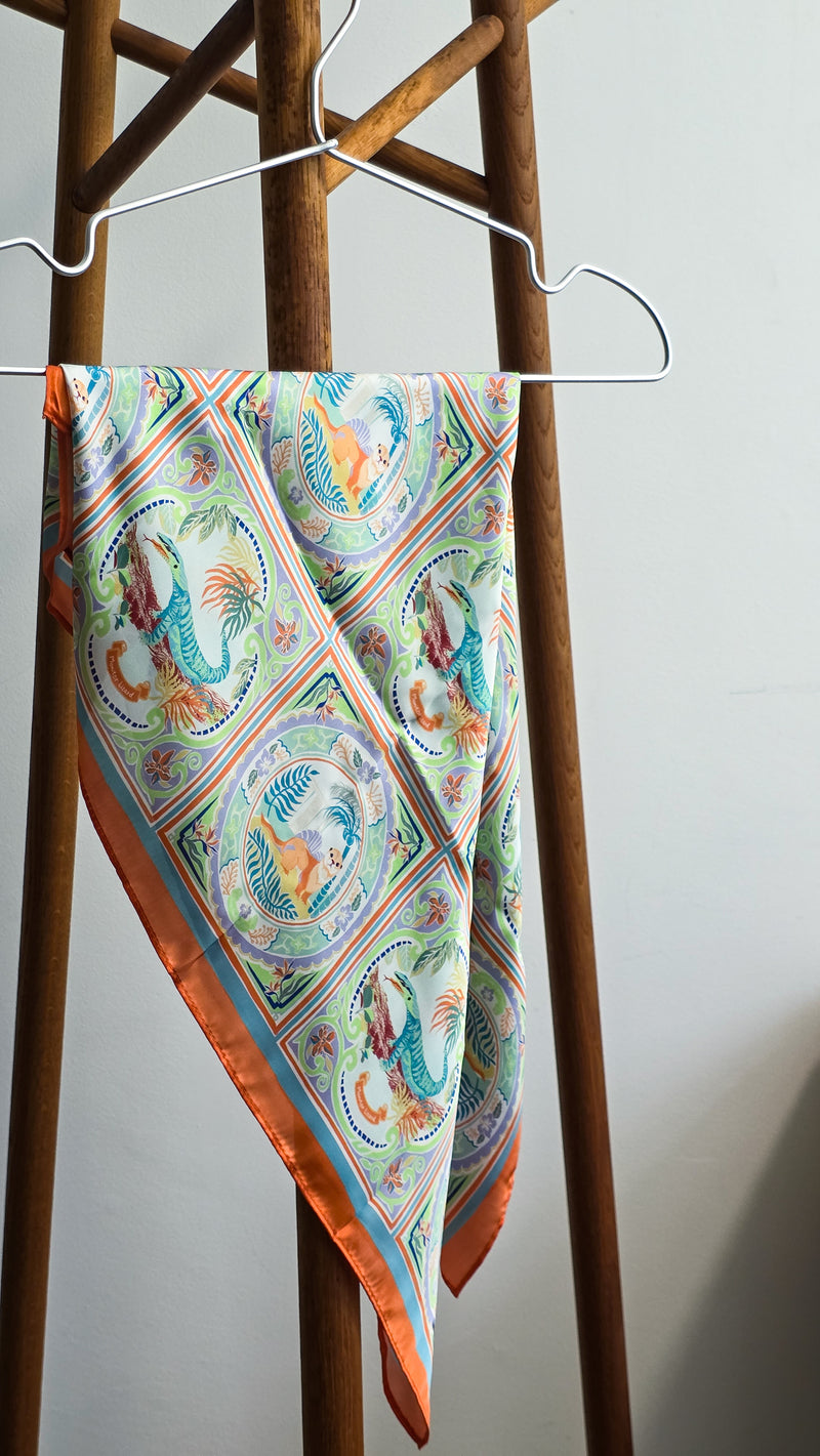 Wildlife in Singapore Scarf - orange