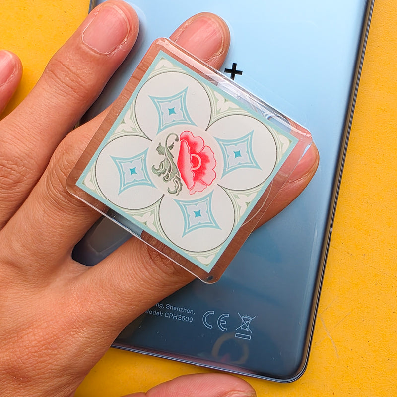 Peranakan Tile Mobile Pop socket