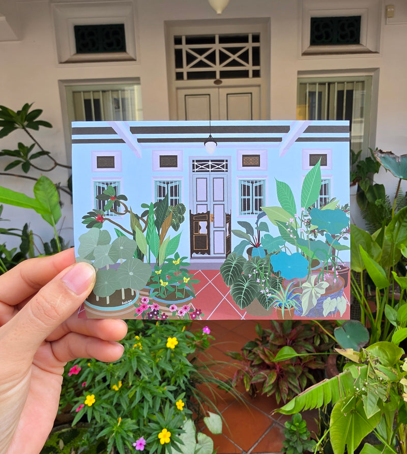 Shophouse Lotus Postcard