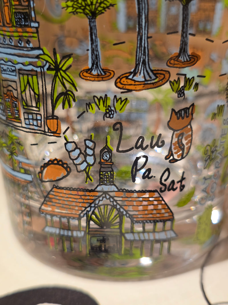 Walk around Singapore Glass Cup