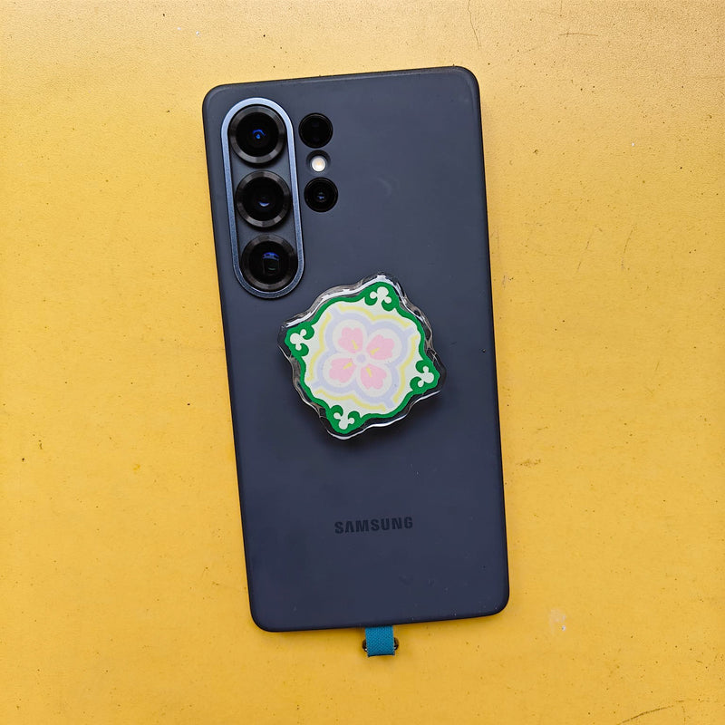 Peranakan Tile Mobile Pop socket