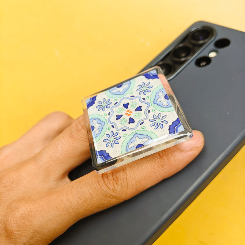 Peranakan Tile Mobile Pop socket