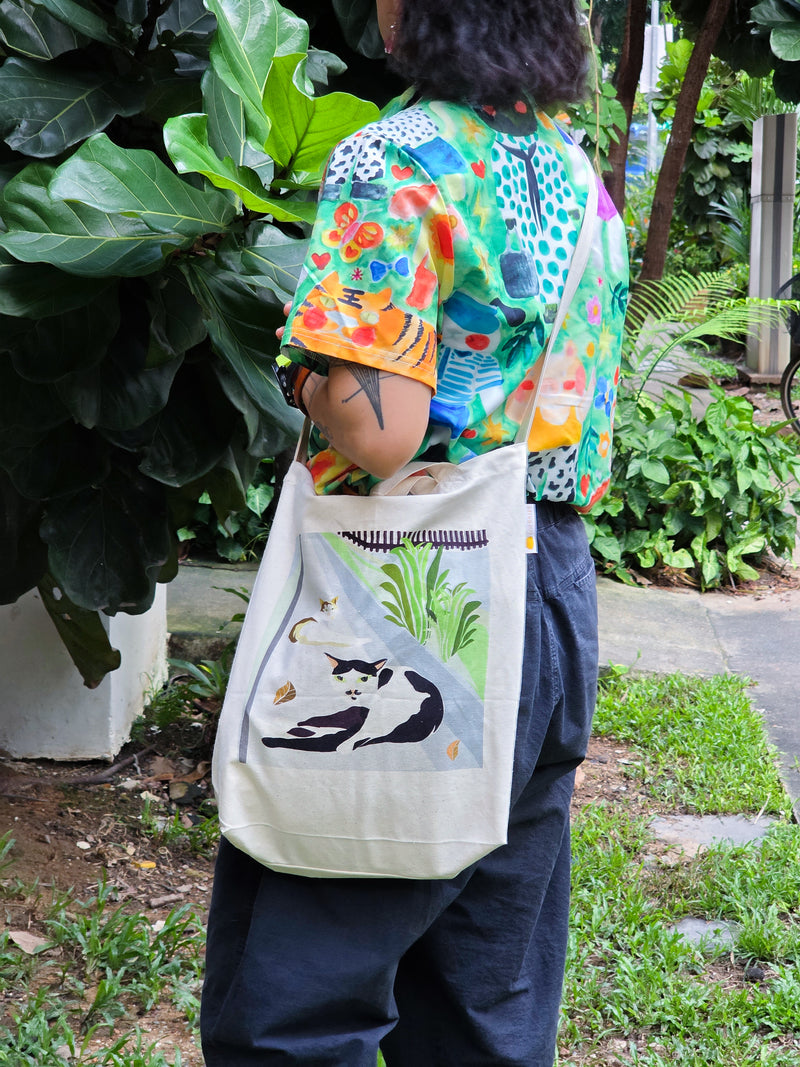 Neighbourhood Cats Sling Tote bag - HDB Cat