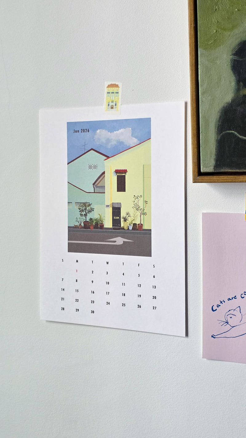 2026 A4 Calendar All About Singapore Nyonya
