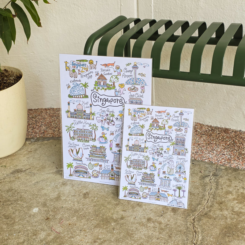 Walk Around Singapore Print