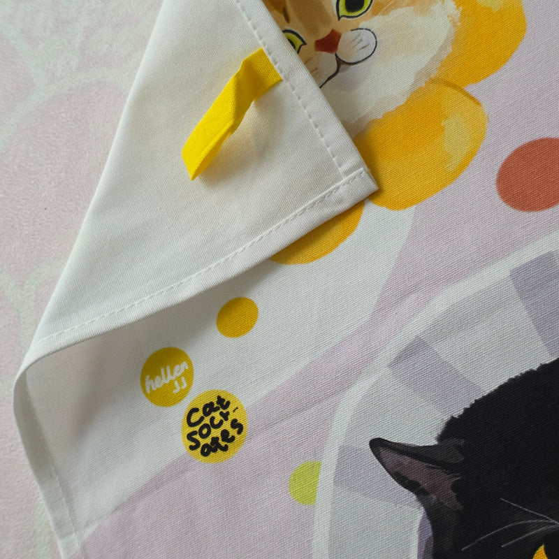 Neko-Kao Cat Face Tea Towel (Pre-order)