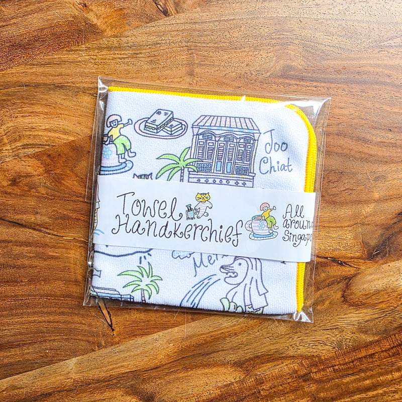 Walk around Singapore Towel Handkerchief