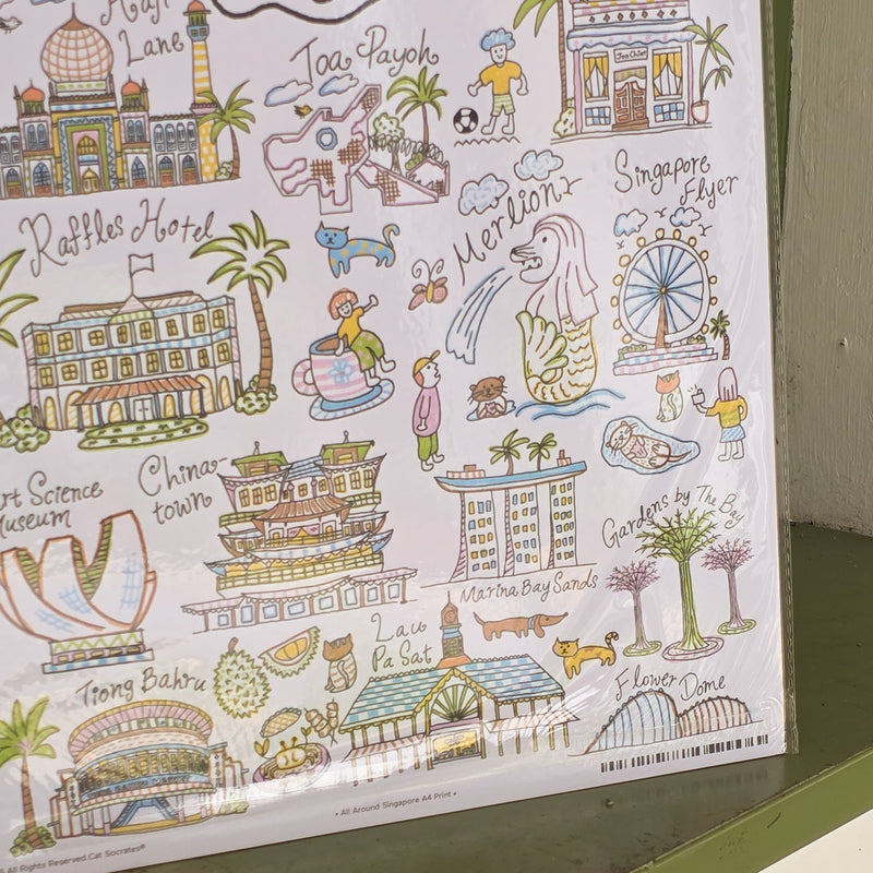 Walk Around Singapore Print