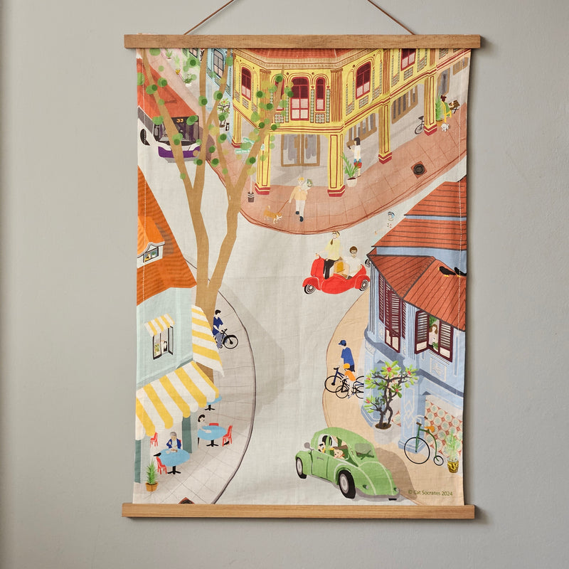 Linen Tea Towel Joo Chiat Road