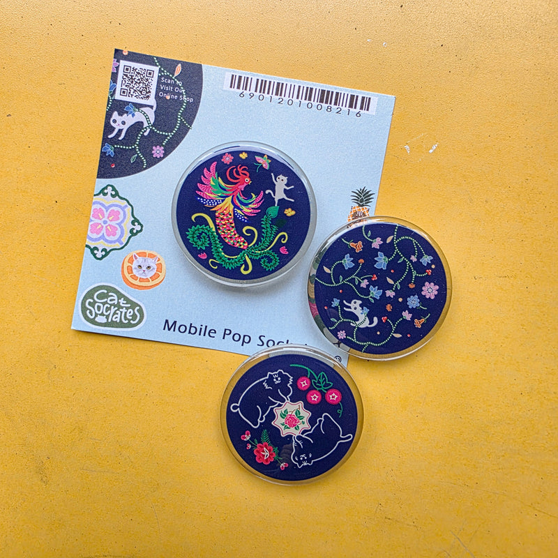Batik & kitty Mobile Pop socket