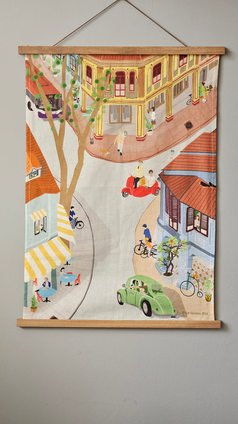 Linen Tea Towel Joo Chiat Road