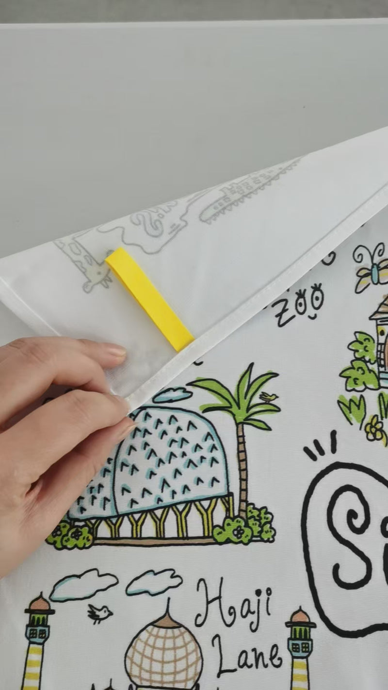 Walk Around Singapore Tea Towel (Pre-order)