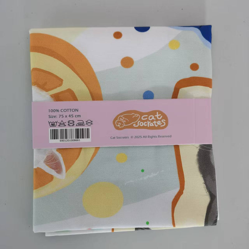 Neko-Kao Cat Face Tea Towel (Pre-order)