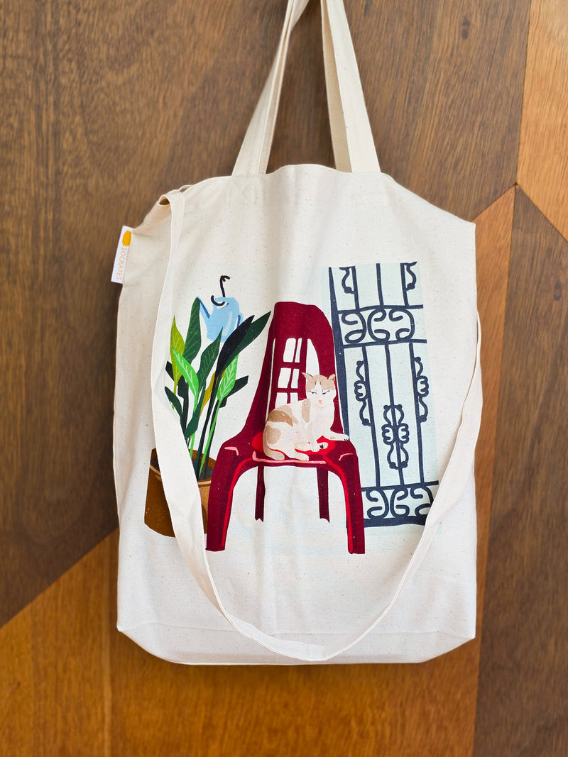 Neighbourhood Cats Sling Tote bag - HDB Cat