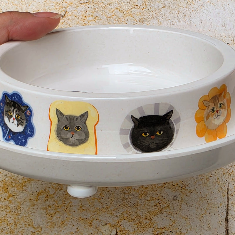 Bamboo Pet bowl Neko Kao (Cat Face)