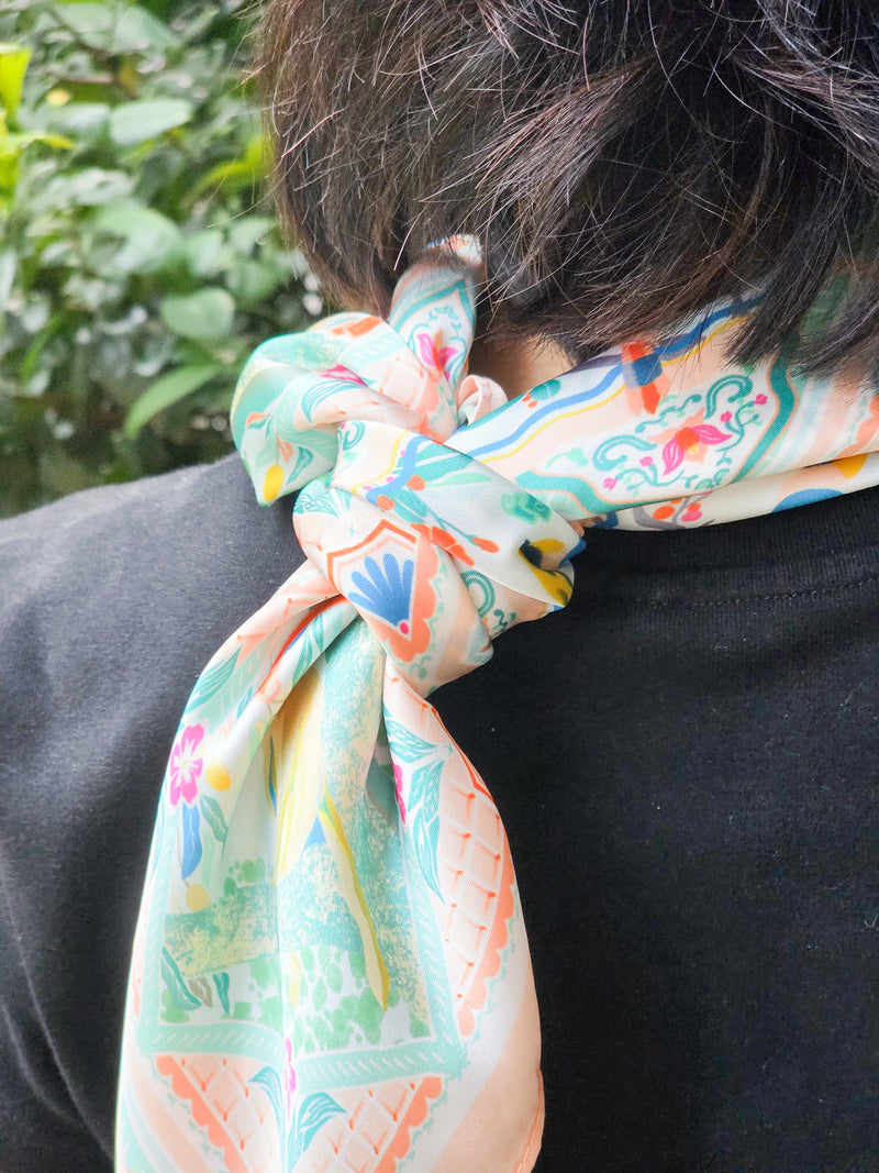 Wildlife in Singapore Scarf - pink