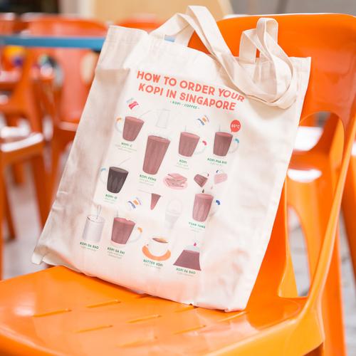 Singapore Theme Tote Bag
