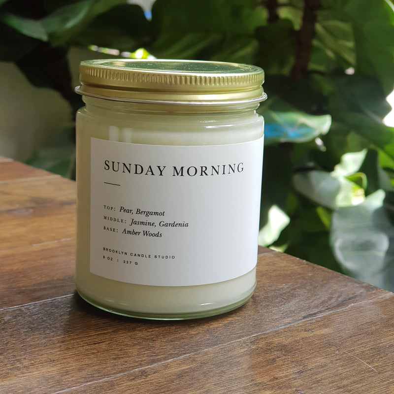 Sunday Morning Minimalist Candle by Brooklyn Candle Studio