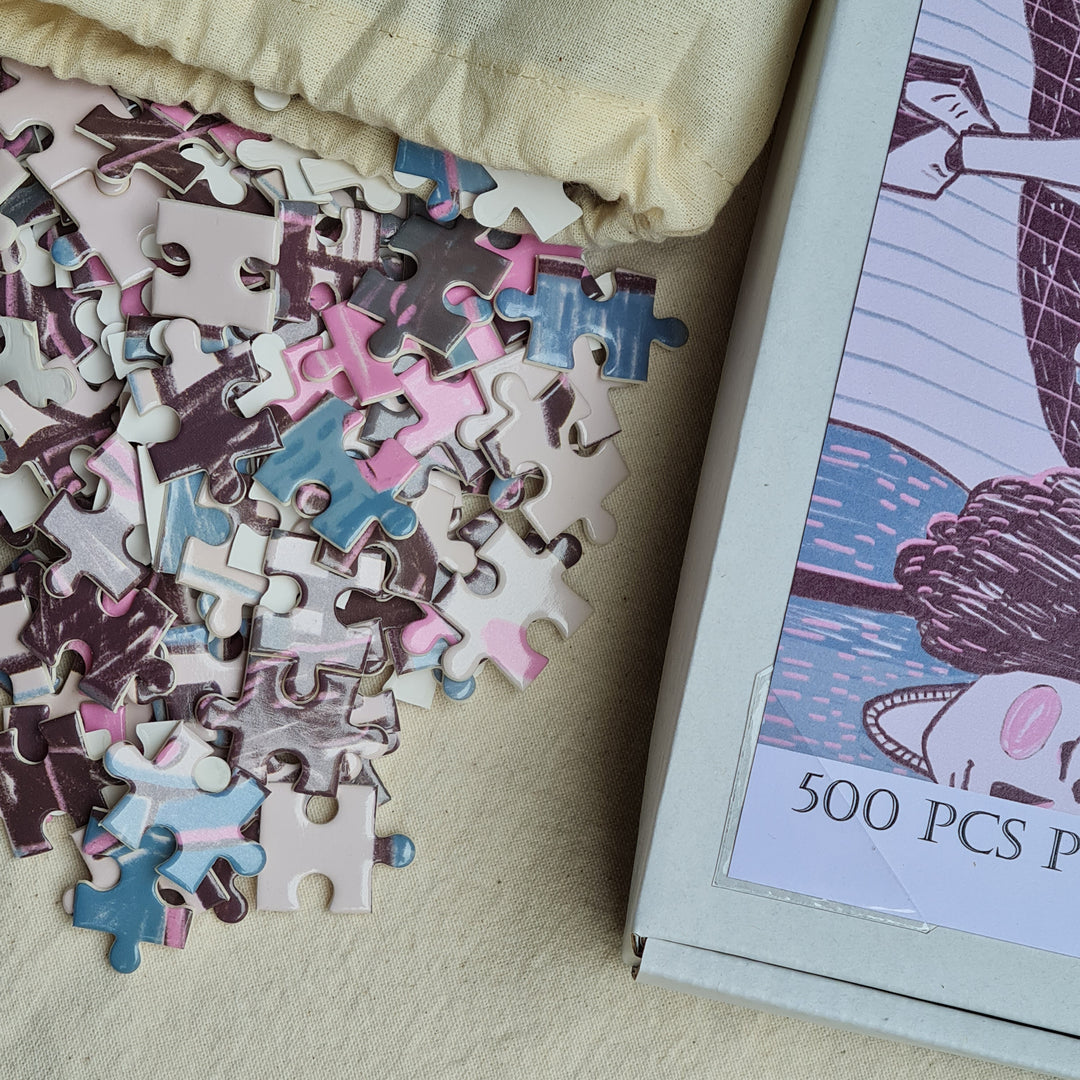 500 Pcs Puzzle Singapore Artist Collection - Hazel Seah – Cat