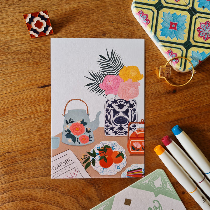 Singapore Postcard collection - Peranakan Heritage – Cat Socrates