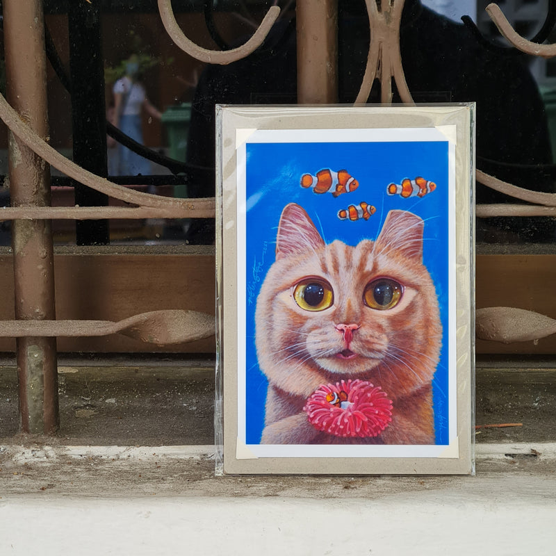 Cats & Their Favorites Art Print