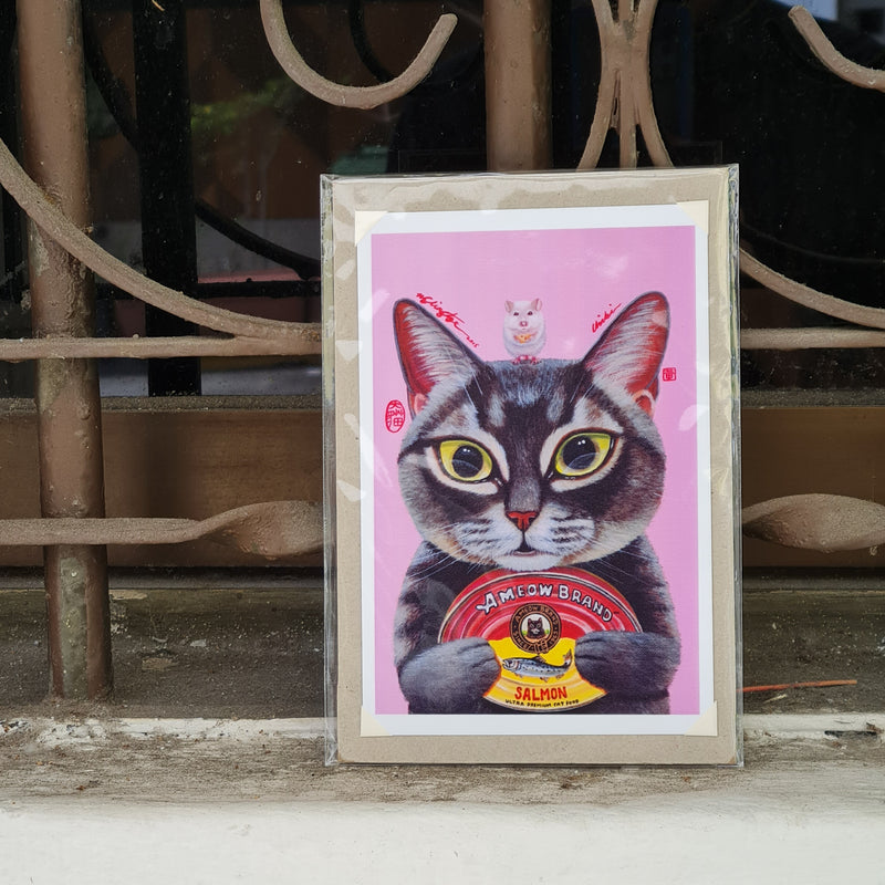 Cats & Their Favorites Art Print