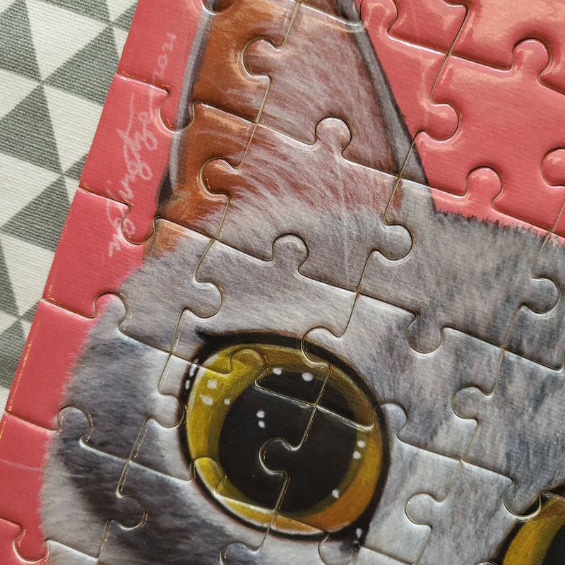 Greeting Card Puzzle - I Met A Cat