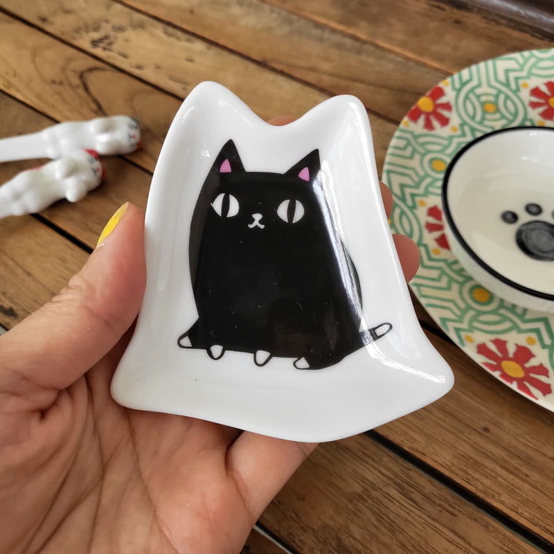 Multi use ceramic mini kitty dish