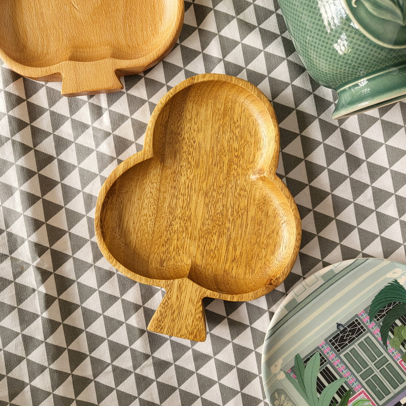 Spade & Diamond Wooden Mini Dish