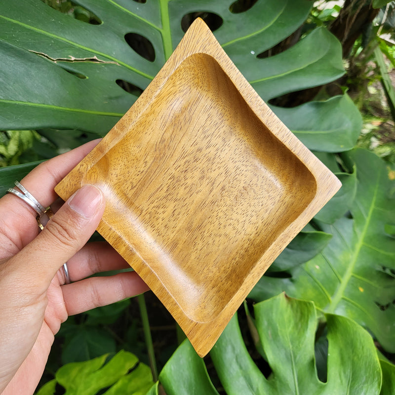 Spade & Diamond Wooden Mini Dish