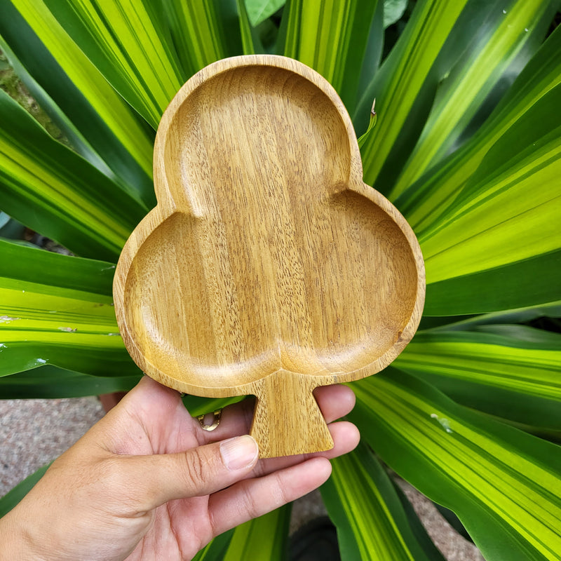 Spade & Diamond Wooden Mini Dish