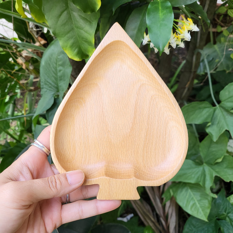 Spade & Diamond Wooden Mini Dish
