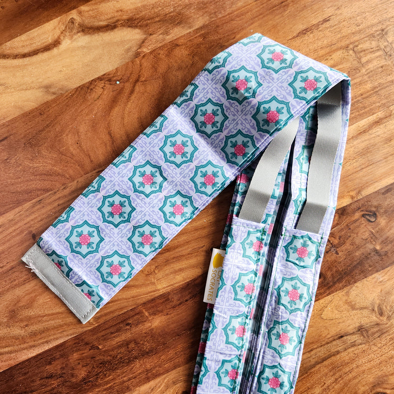 Instantly Fold Shopper Bag Grey Rose Tile