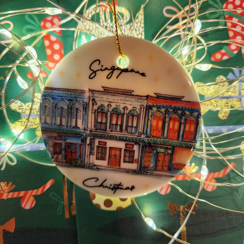 Ceramic Christmas Tree Ornament Shophouse