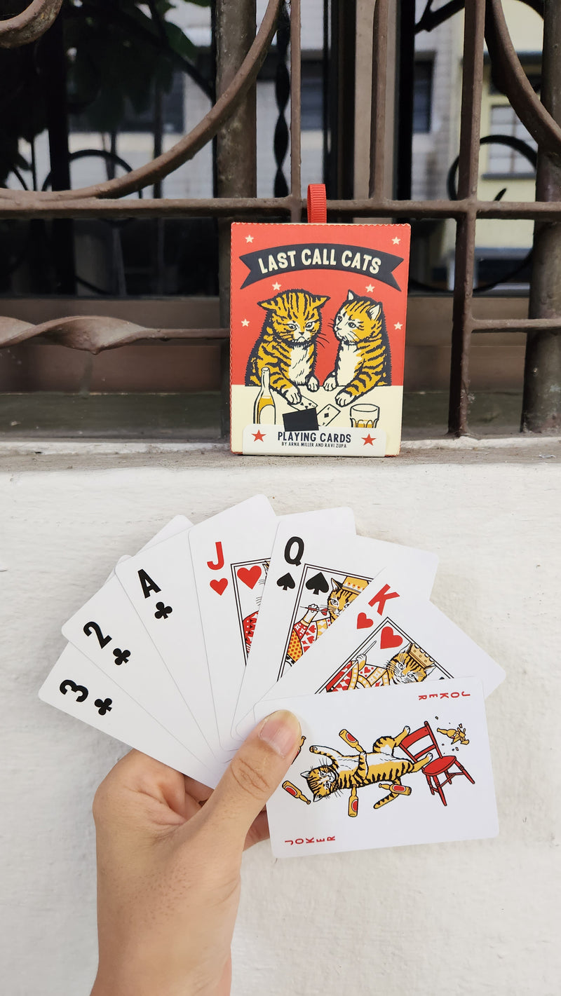 Last Call Cat Playing Cards