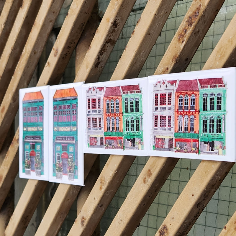 Watercolour Shophouse Magnet