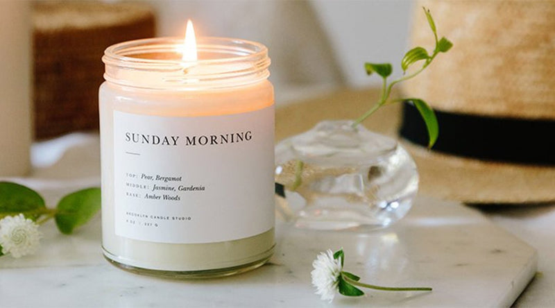 Sunday Morning Minimalist Candle by Brooklyn Candle Studio
