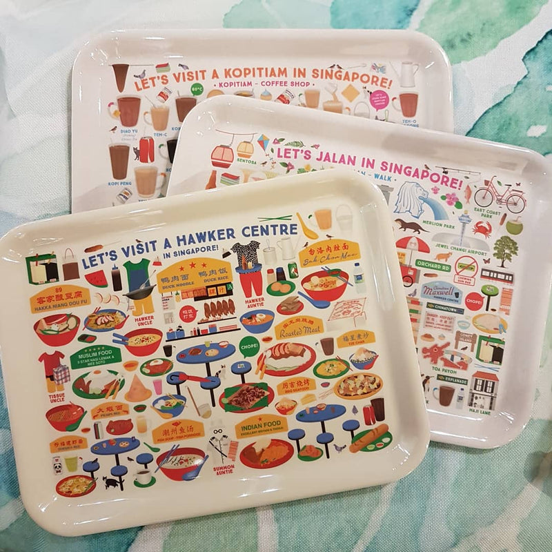 Singapore theme Melamine Tray