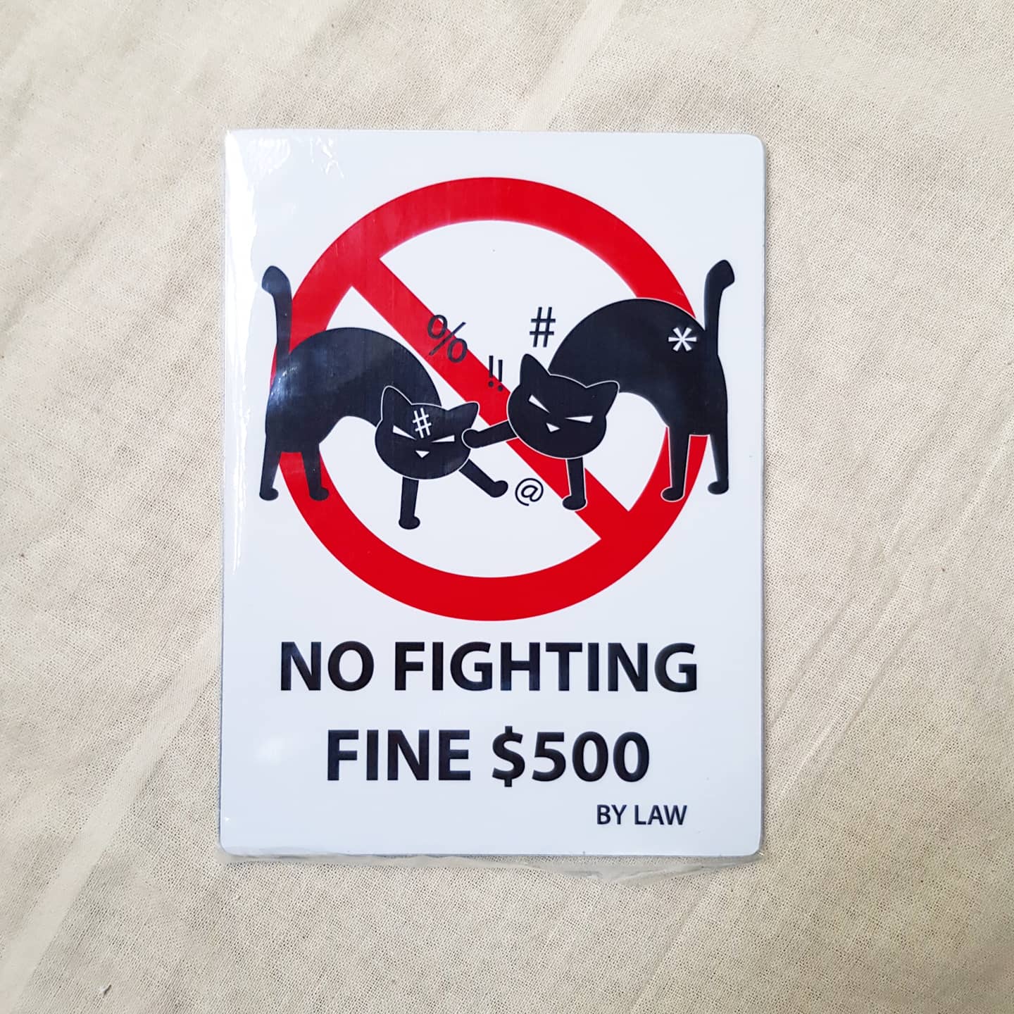 Fine $$ Cat Sign – Cat Socrates Online
