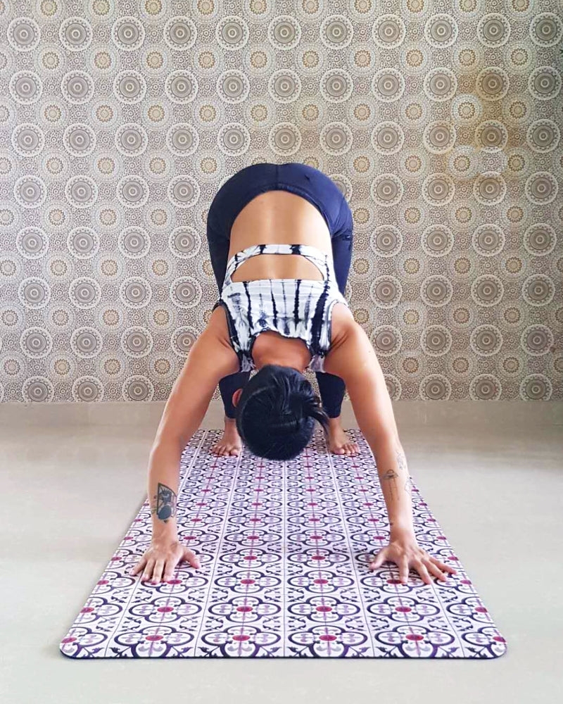 Vegan Suede Yoga Mat - Peranakan house