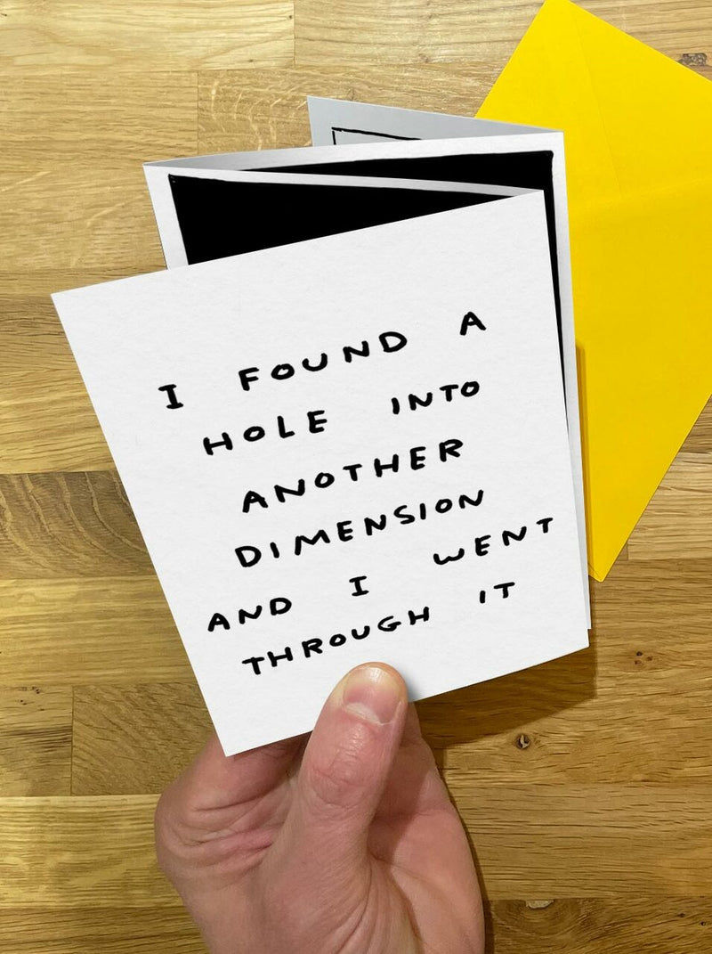 DAVID SHRIGLEY ANOTHER DIMENSION CONCERTINA CARD